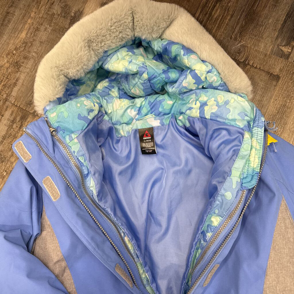 Winter coat camo grn/blu