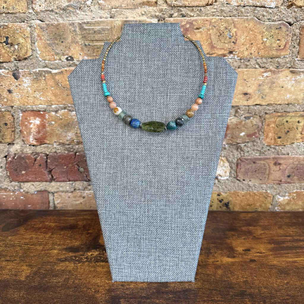 Stone & Bead Choker