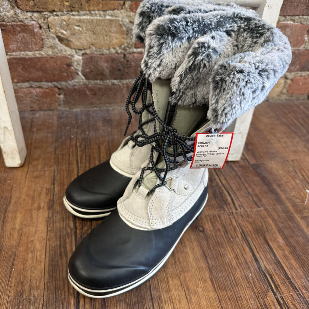 Winter Boots Faux Fur