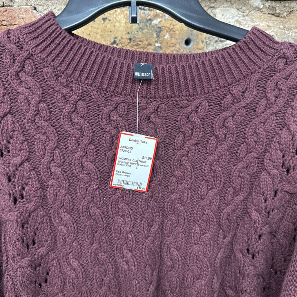NWT Sweater Cable Knit