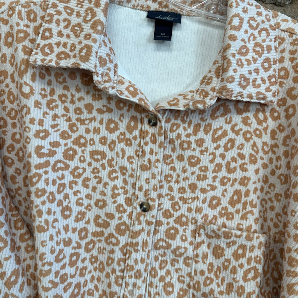 Shirt Corduroy Leopard Print