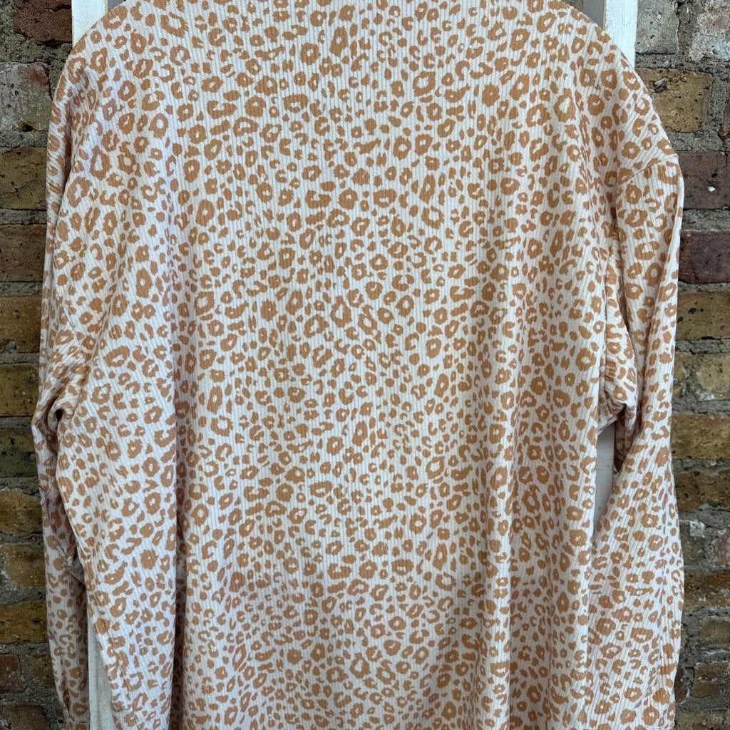 Shirt Corduroy Leopard Print