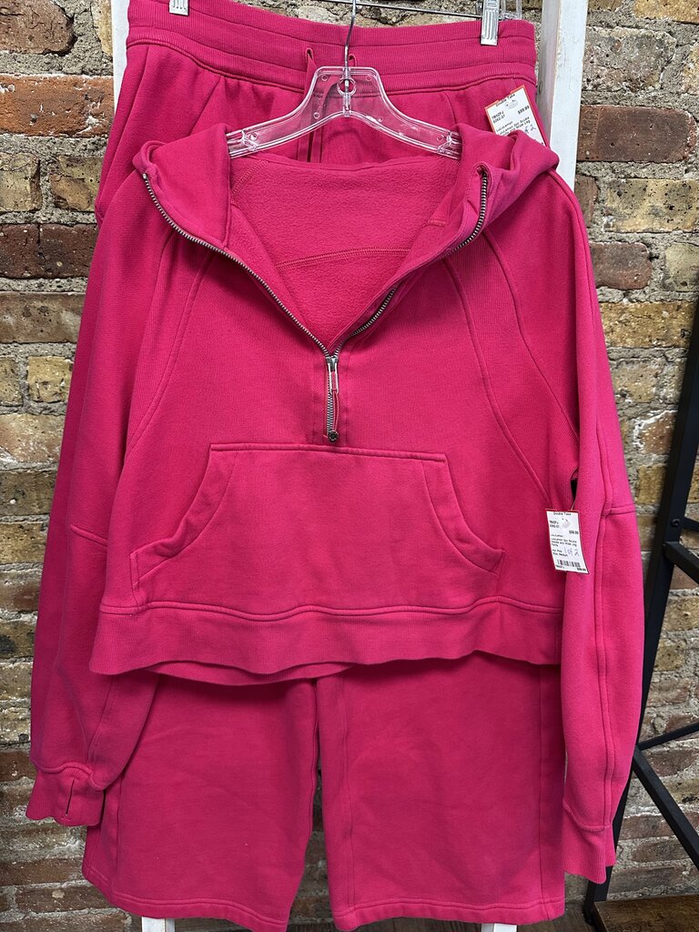 2pc Scuba Hoodie and Wide Leg Pants