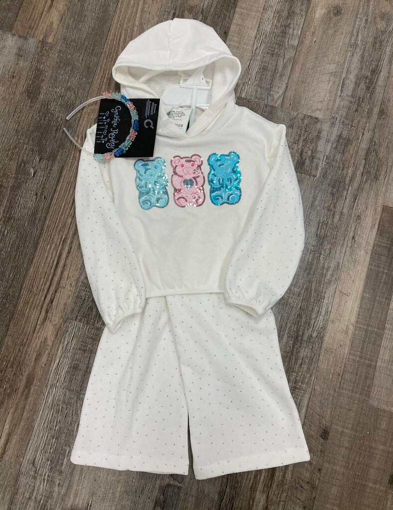 NWT 3 PC Outfit Set Shimmer Gummy Bears & Headband