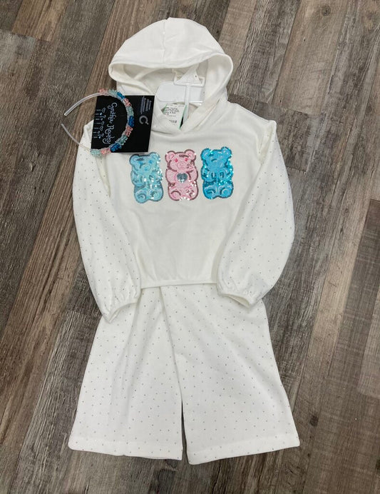 NWT 3 PC Outfit Set Shimmer Gummy Bears & Headband