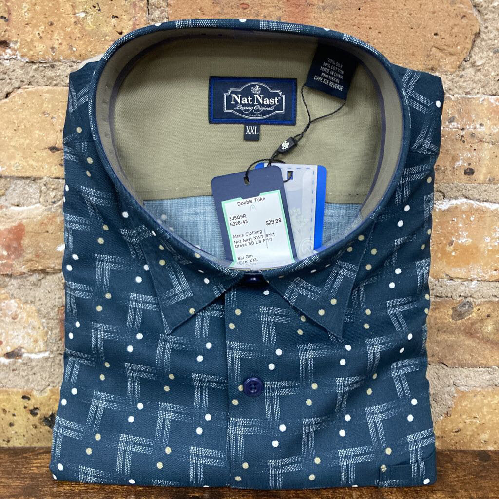 NWT Shirt Dress BD LS Print