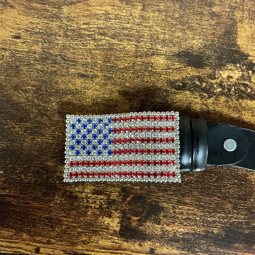 Belt American Flag Embellished