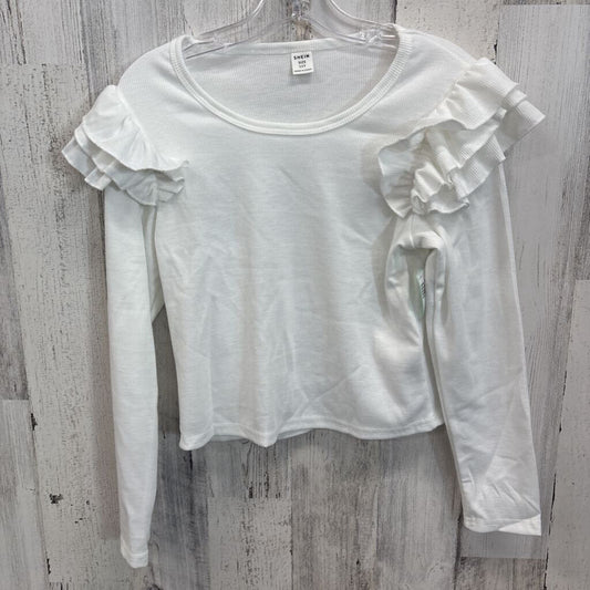 Shirt LS Ribbed Ruffle Shldr