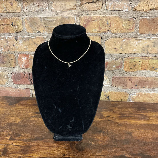 A Initial Beaded Necklace