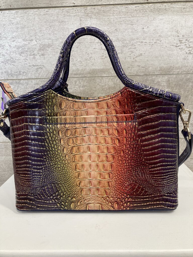 Brahmin Croc Satchel