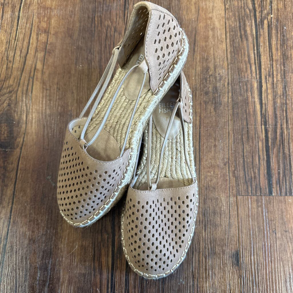 Flats Espadrille Perforated Suede