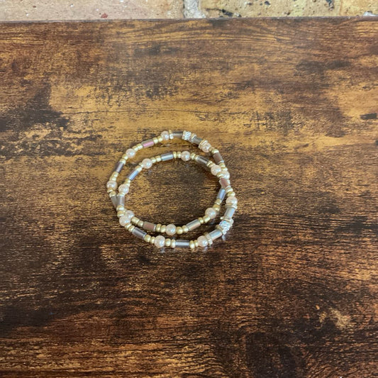 2 pc Stretch Bracelet Beads