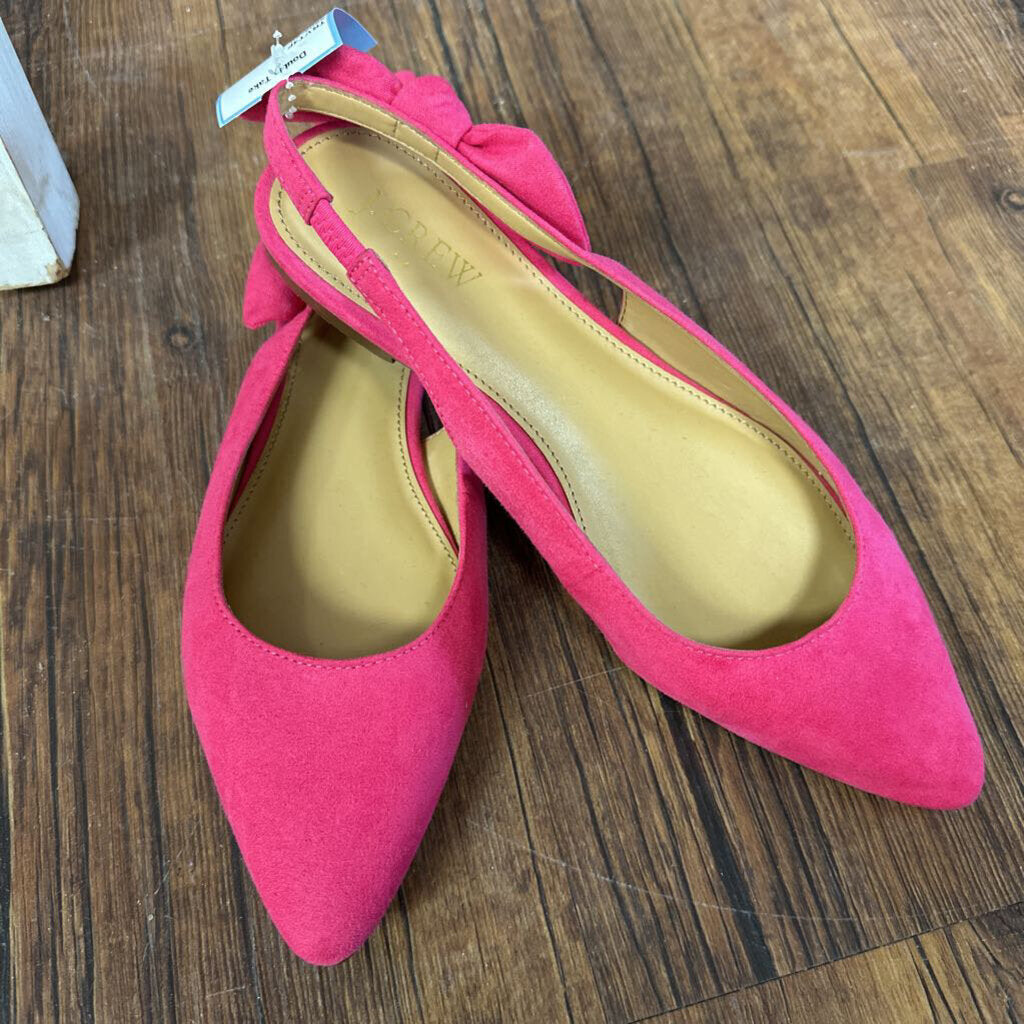 Flats Slingback Suede/Bow