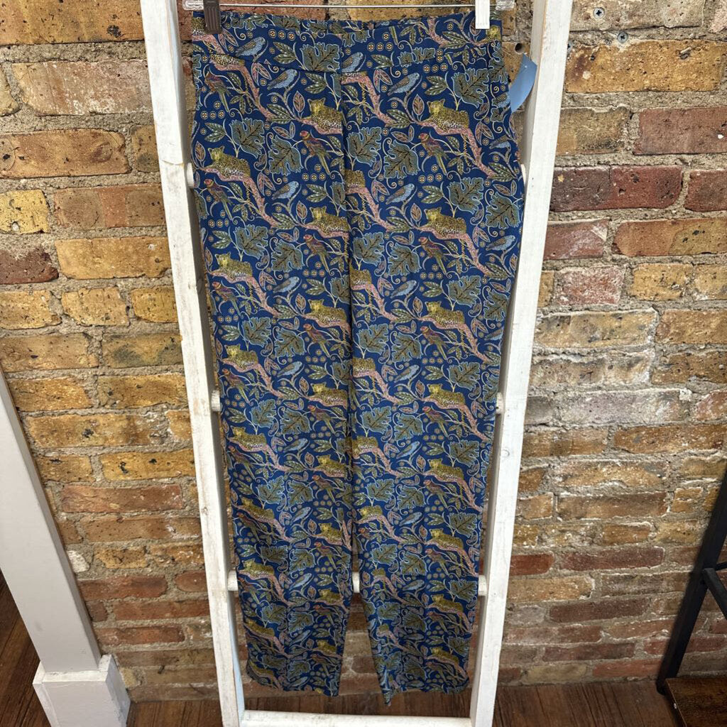 Silk Pants Jungle Print