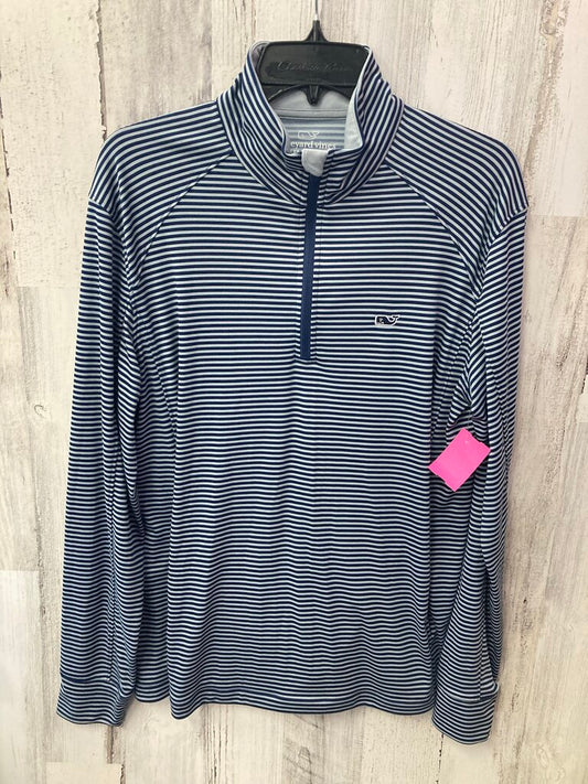 1/4 zip striped
