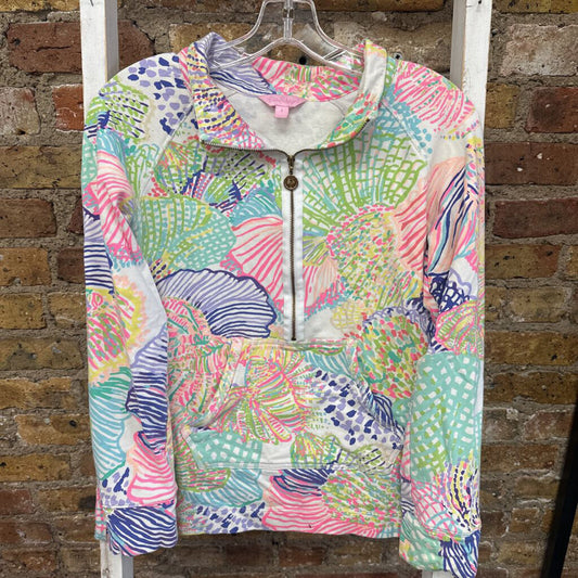 Pullover Half Zip Print