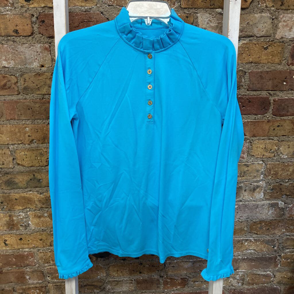 Top LS Qtr BD/Ruffle Trim