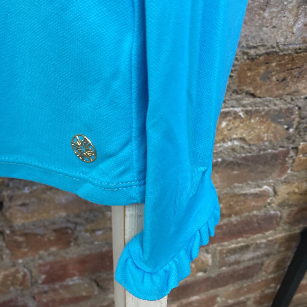 Top LS Qtr BD/Ruffle Trim