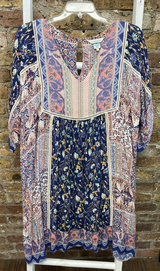 Patchwork Vneck Dress