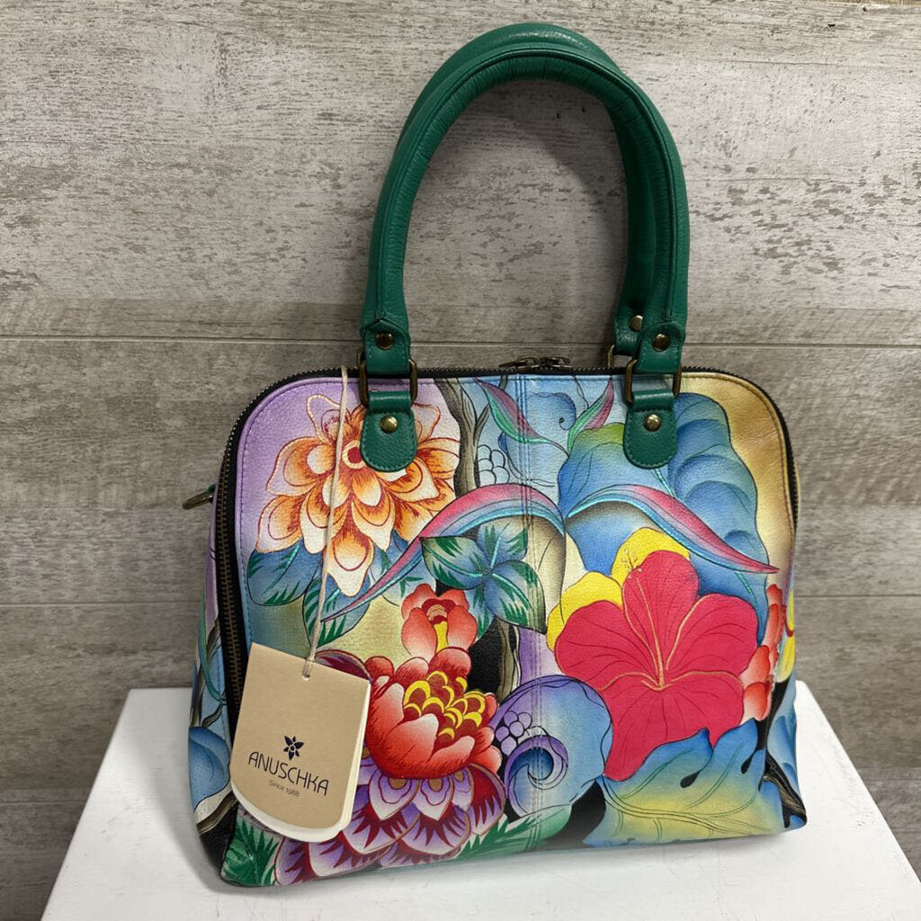 NWT Floral Bag Leather