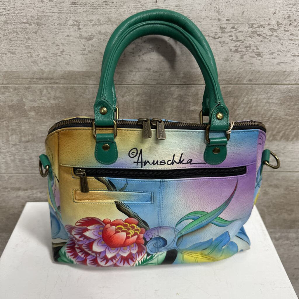 NWT Floral Bag Leather