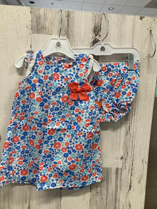 2 PC Dress Floral Print w/Bloomer
