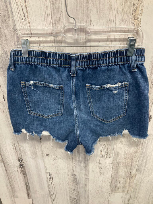 Shorts denim fringe