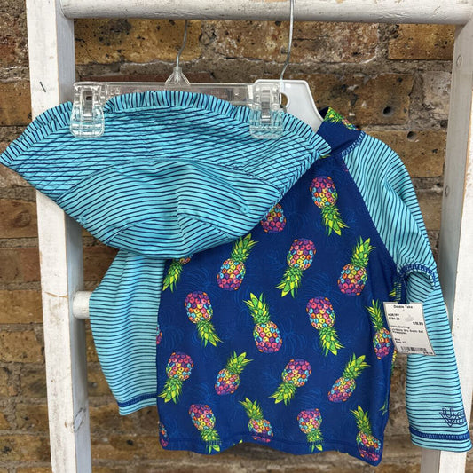 3Pc Swim Set Pineapples