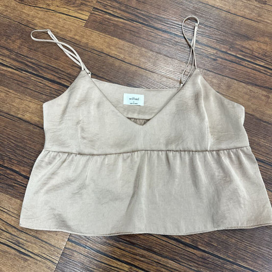 Tank Blouse Crop Satin