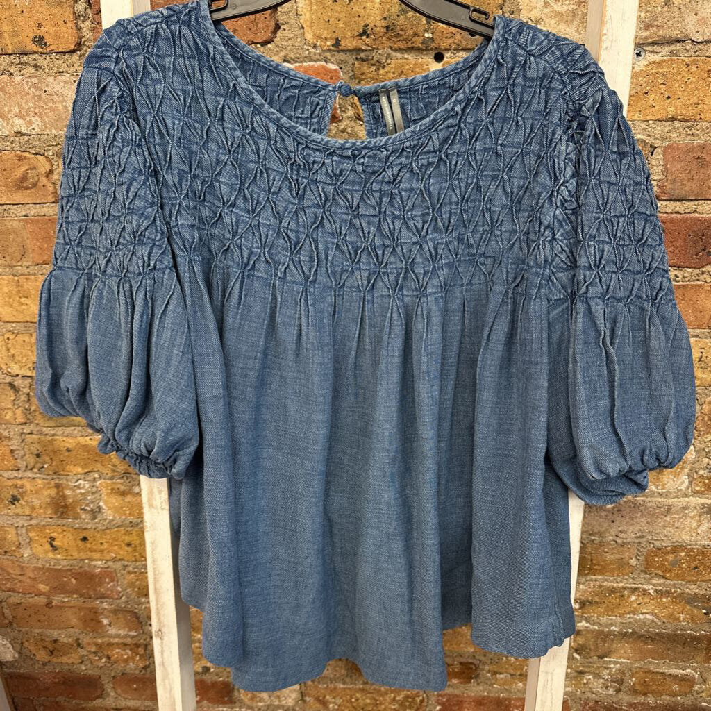 Top Puff SS Smocked