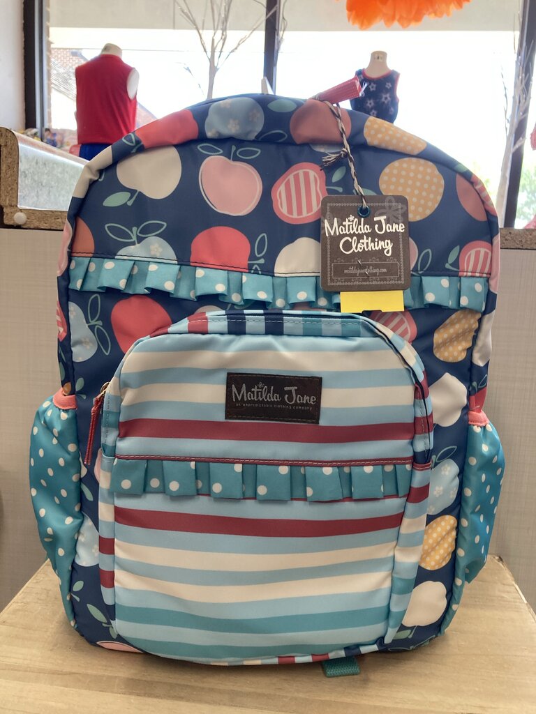 NWT Backpack Apples & Strpd
