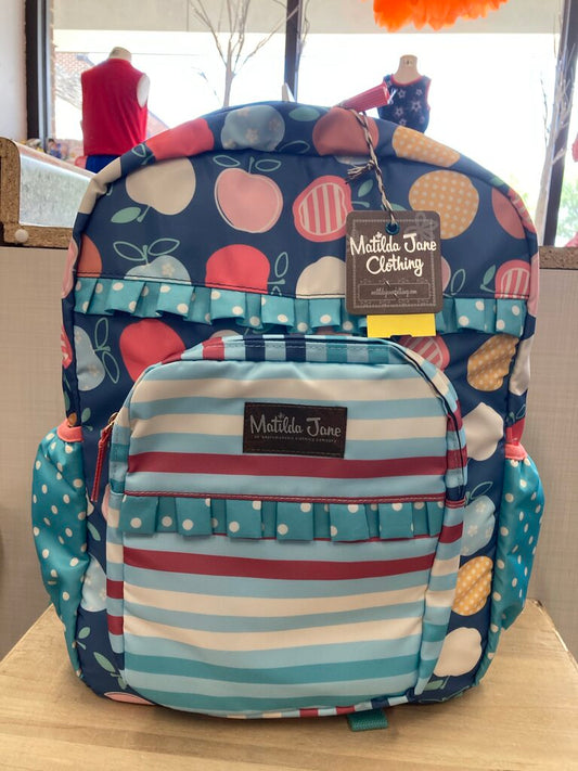 NWT Backpack Apples & Strpd