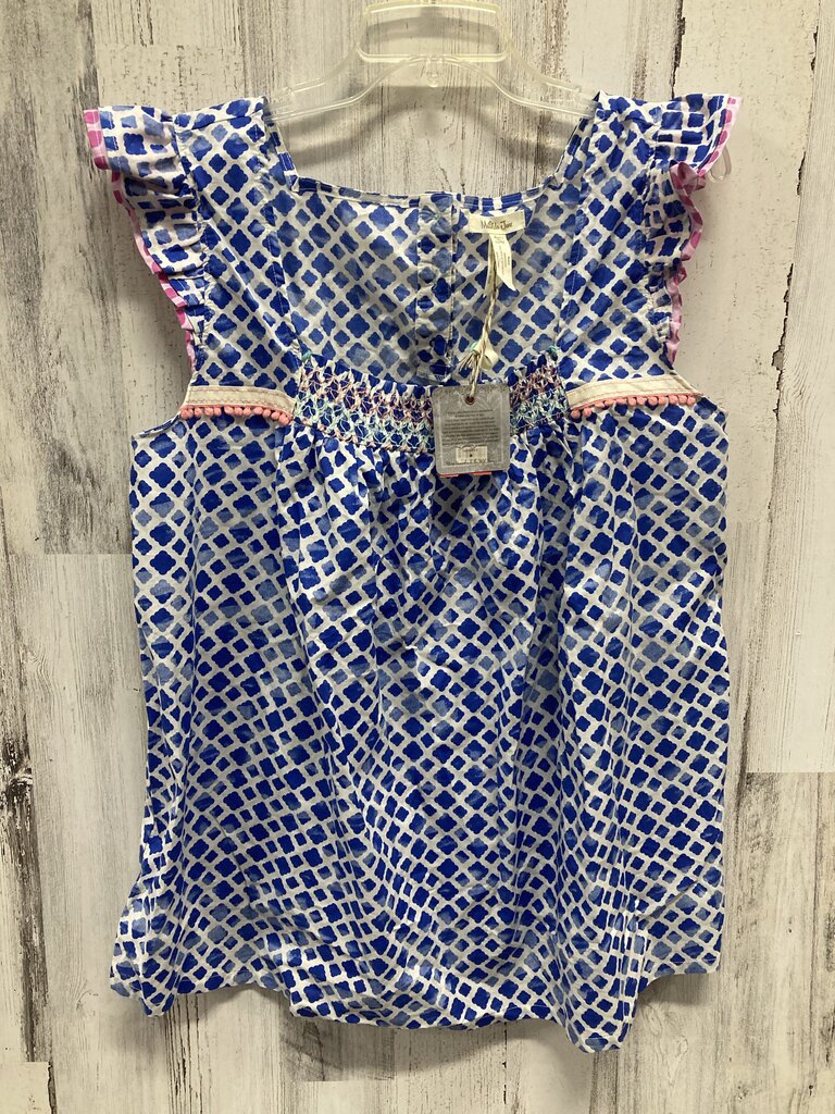 NWT Top Smocked Geo Print